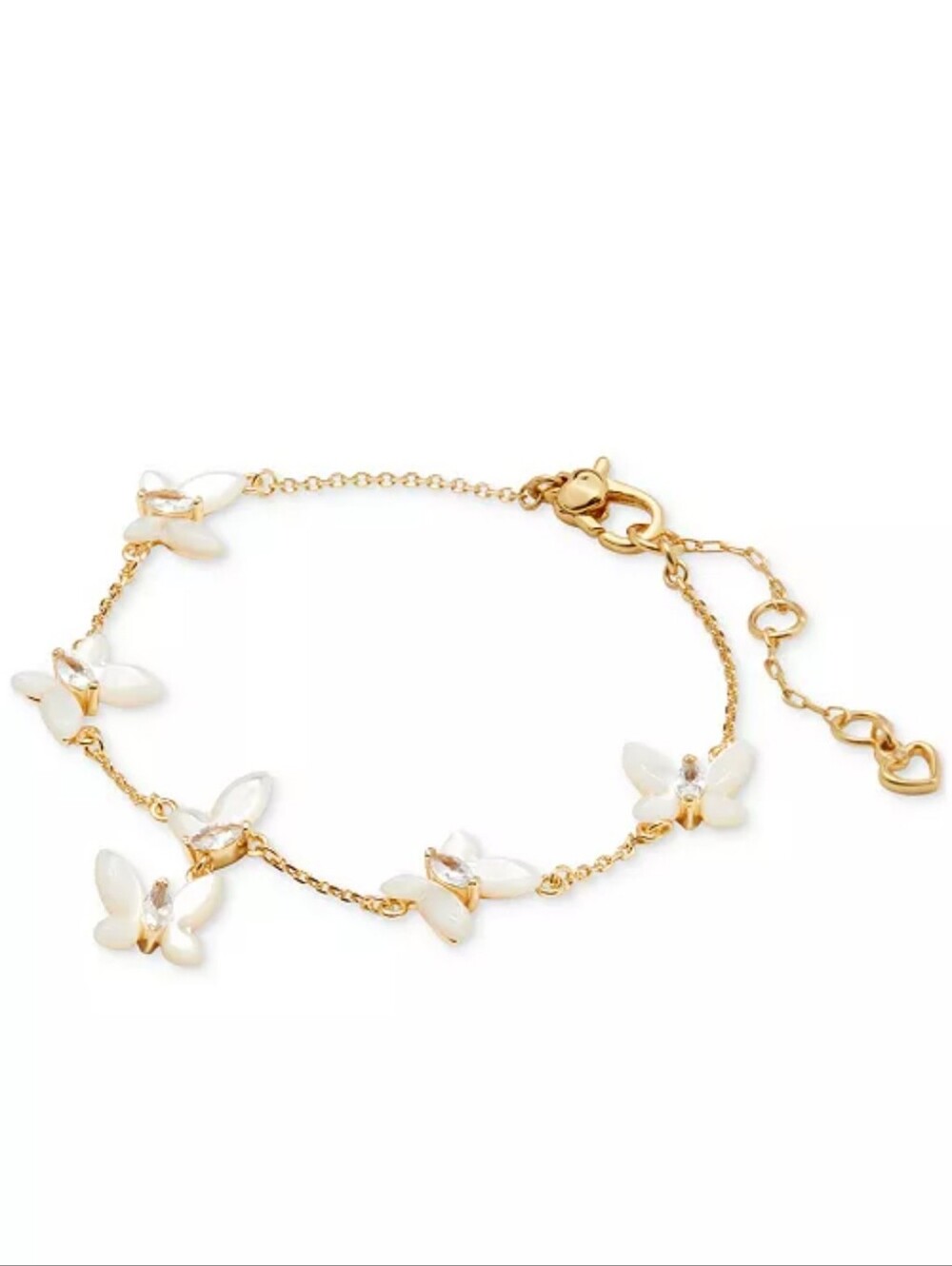 kate spade Social Butterfly  Gold-Tone Cubic Zirconia & Mother-of-Pearl